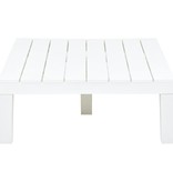 vidaXL Tuintafel 78x78x31 cm kunststof wit