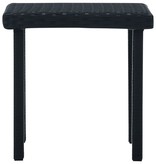 vidaXL Tuintheetafel 40x40x40 cm poly rattan zwart