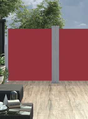 vidaXL Windscherm uittrekbaar 170x600 cm rood