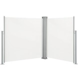 VidaXL Windscherm uittrekbaar 140x600 cm crème