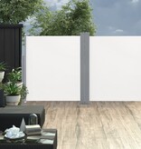 VidaXL Windscherm uittrekbaar 140x600 cm crème
