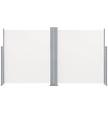 VidaXL Windscherm uittrekbaar 140x600 cm crème