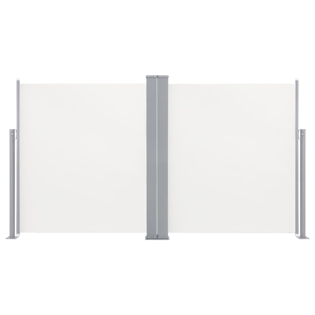 VidaXL Windscherm uittrekbaar 140x600 cm crème