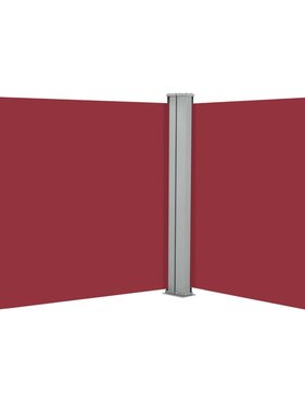 vidaXL Windscherm uittrekbaar 120x600 cm rood