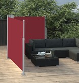 vidaXL Windscherm uittrekbaar 120x600 cm rood