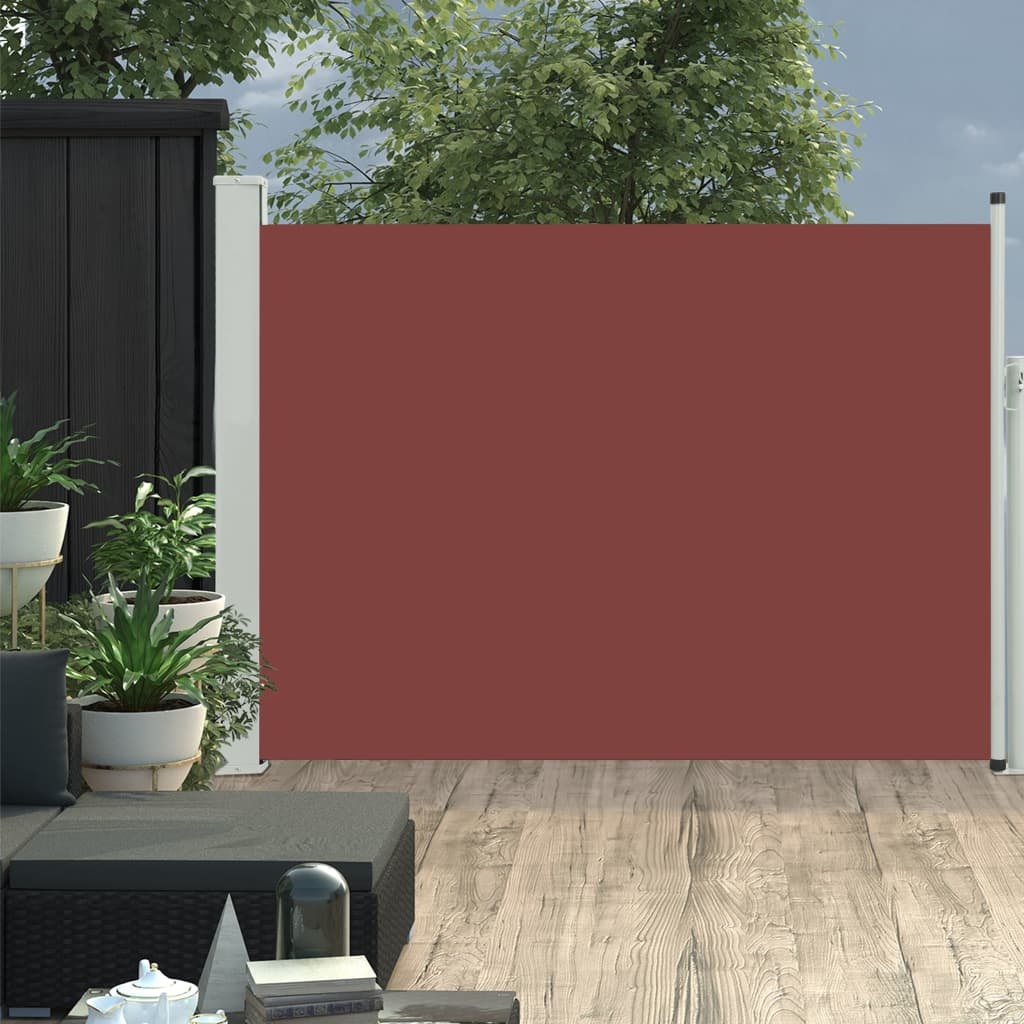 VidaXL Tuinscherm uittrekbaar 100x500 cm bruin