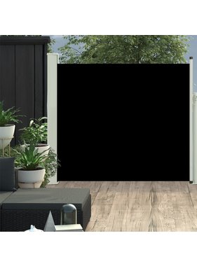 vidaXL Tuinscherm uittrekbaar 100x300 cm zwart