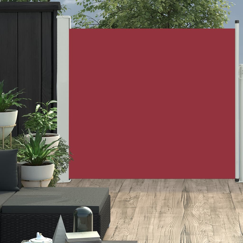 vidaXL Tuinscherm uittrekbaar 170x300 cm rood