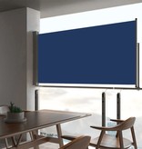 vidaXL Tuinscherm uittrekbaar 80x300 cm blauw