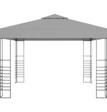 vidaXL Tuinpaviljoen 3x3 m antraciet