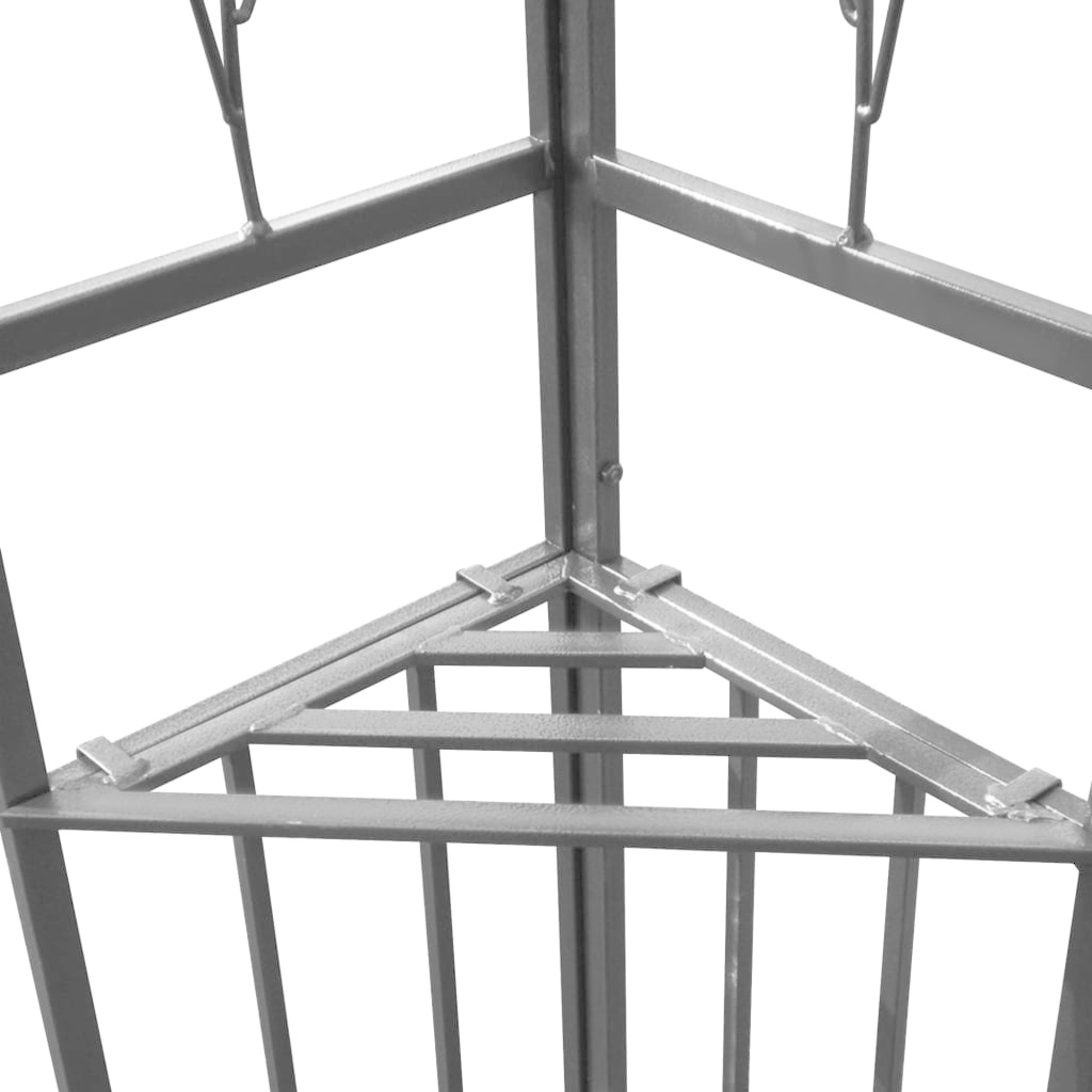 VidaXL Prieel met dubbel dak 3x4 m antraciet
