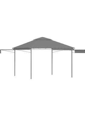 vidaXL Prieel met uitschuifbare daken 180 g/m² 3x3x2,75 m antraciet