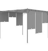 vidaXL Tuinprieel met zijgordijn 3x3x2,25 m antraciet