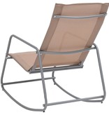 vidaXL Tuinschommelstoel 95x54x85 cm textileen taupe