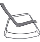 vidaXL Tuinschommelstoel 95x54x85 cm textileen grijs