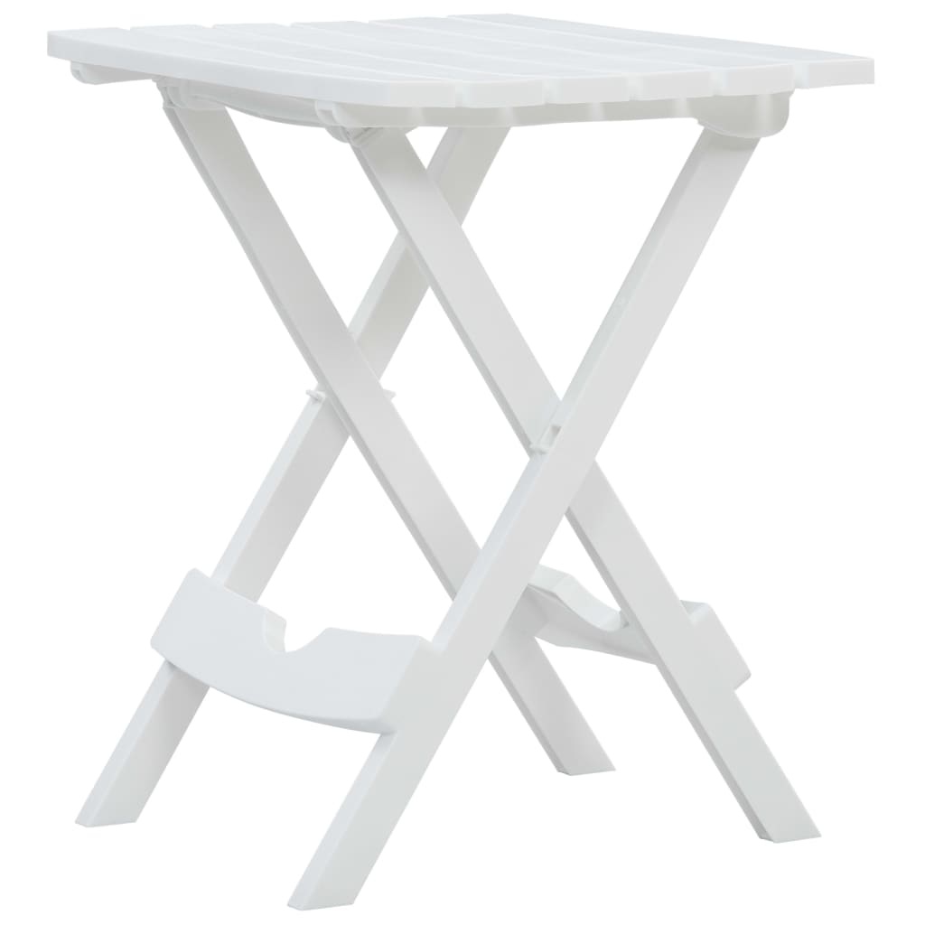 vidaXL Tuintafel inklapbaar 45,5x38,5x50 cm wit