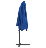 VidaXL Parasol met stalen paal 300 cm azuurblauw
