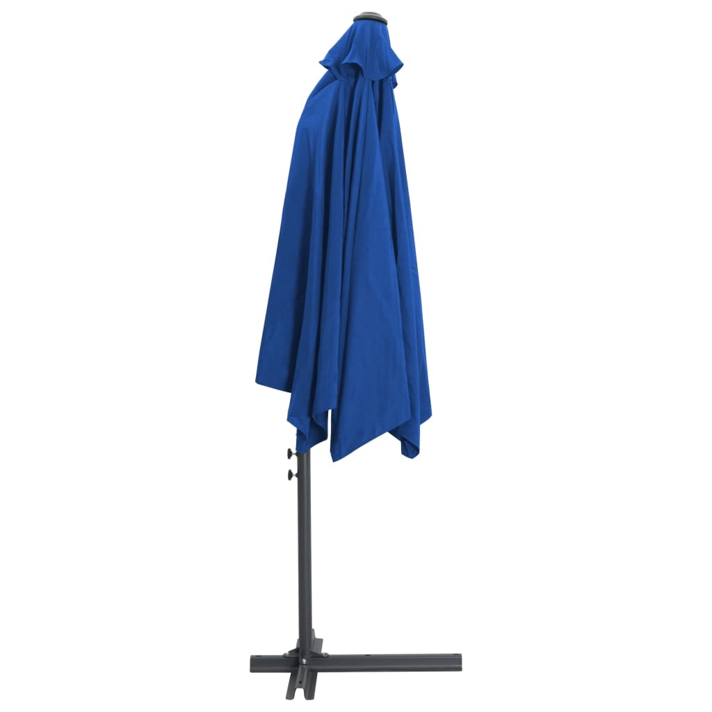 VidaXL Parasol met stalen paal 300 cm azuurblauw