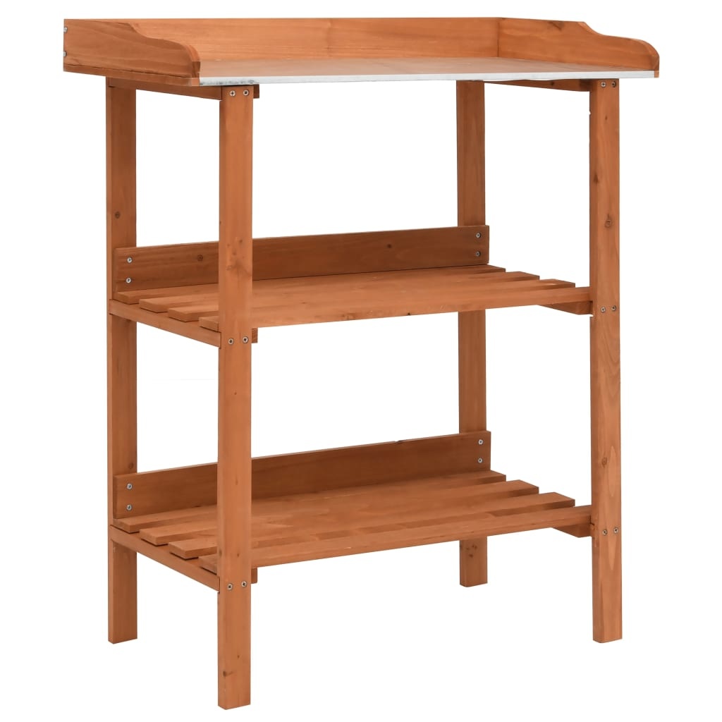 VidaXL Plantenstandaard 76x37x89 cm vurenhout