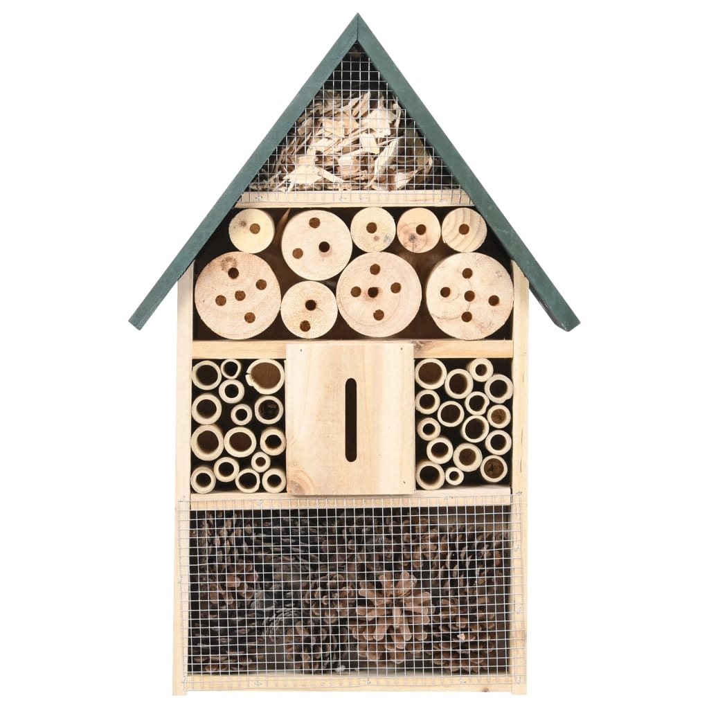 vidaXL Insectenhotel 30x10x48 cm vurenhout