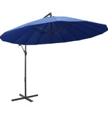 VidaXL Zweefparasol met aluminium paal 3 m blauw