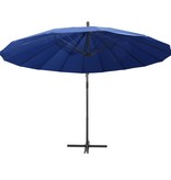 VidaXL Zweefparasol met aluminium paal 3 m blauw