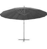 VidaXL Zweefparasol met aluminium paal 3 m zwart