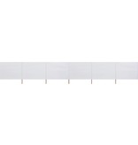 VidaXL Windscherm 6-panelen 800x120 cm stof zandwit