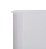 VidaXL Windscherm 6-panelen 800x120 cm stof zandwit