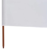 VidaXL Windscherm 6-panelen 800x120 cm stof zandwit