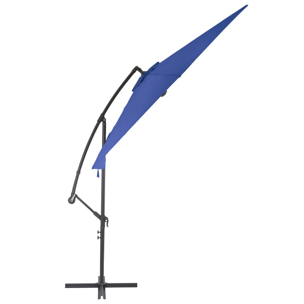 vidaXL Zweefparasol met aluminium paal 300 cm blauw