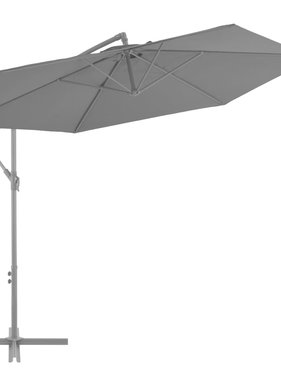 vidaXL Zweefparasol met aluminium paal 300 cm zwart