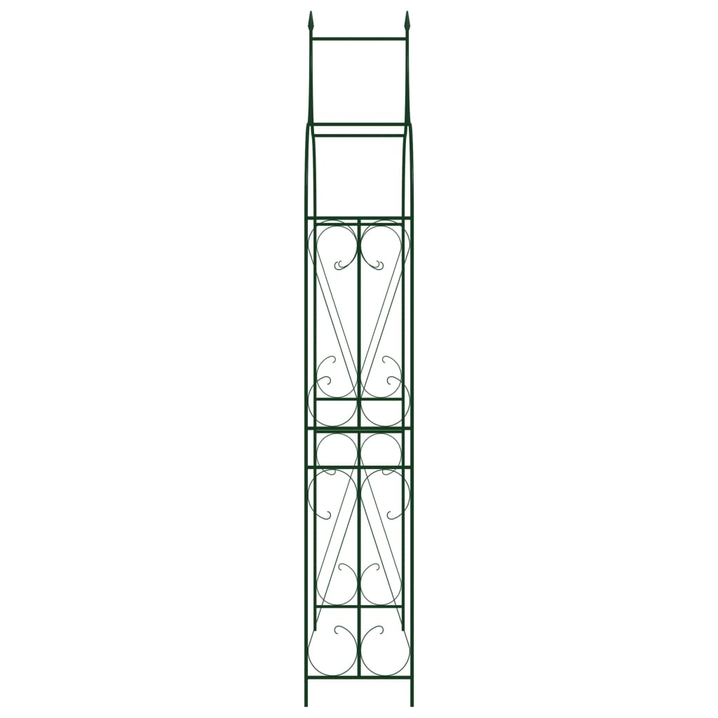 vidaXL Tuinboog 120x38x258 cm ijzer zwart