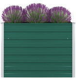 vidaXL Plantenbak verhoogd 100x100x77 cm gegalvaniseerd staal groen