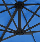 VidaXL Zweefparasol met stalen paal 250x250 cm azuurblauw