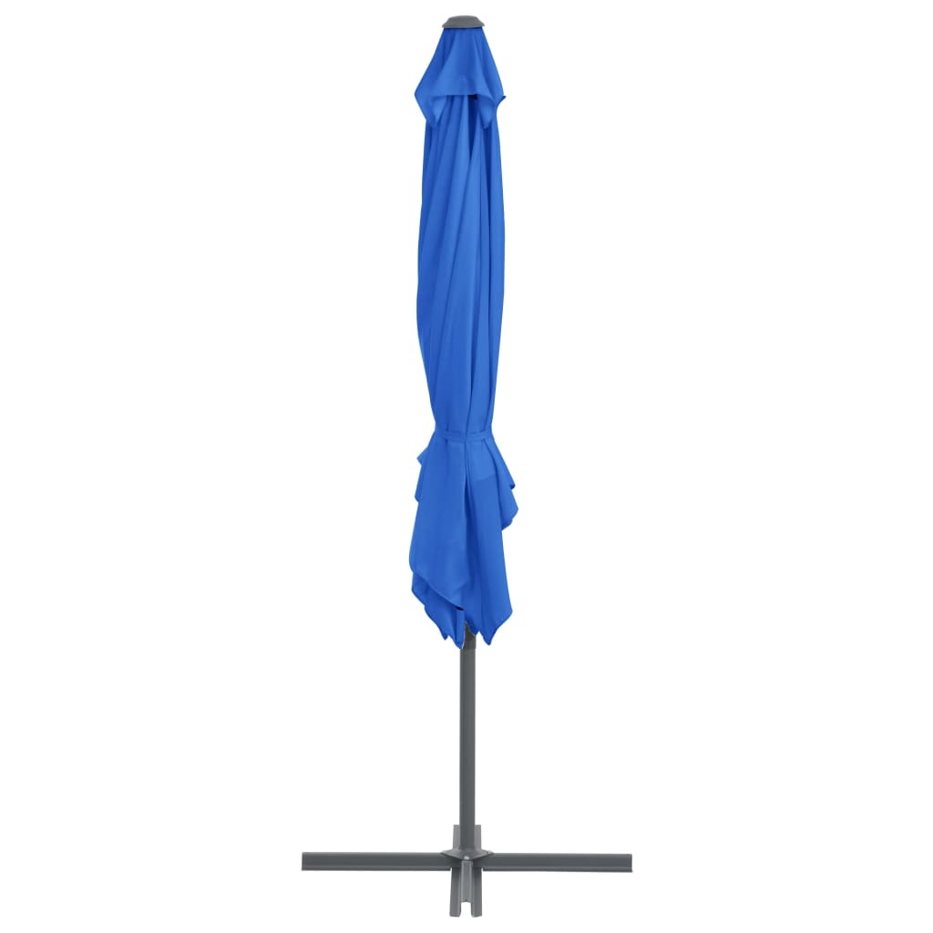 VidaXL Zweefparasol met stalen paal 250x250 cm azuurblauw