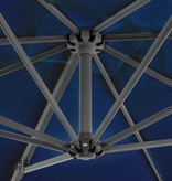 VidaXL Zweefparasol met aluminium paal 250x250 cm azuurblauw