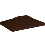 VidaXL Prieeldak 2 lagen 310 g/m² 4x3 m bruin