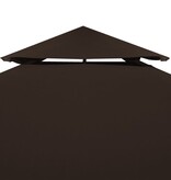 VidaXL Prieeldak 2 lagen 310 g/m² 4x3 m bruin