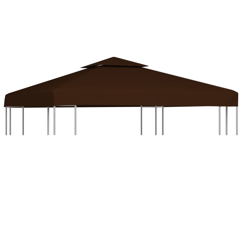 VidaXL Prieeldak 2 lagen 310 g/m² 3x3 m bruin