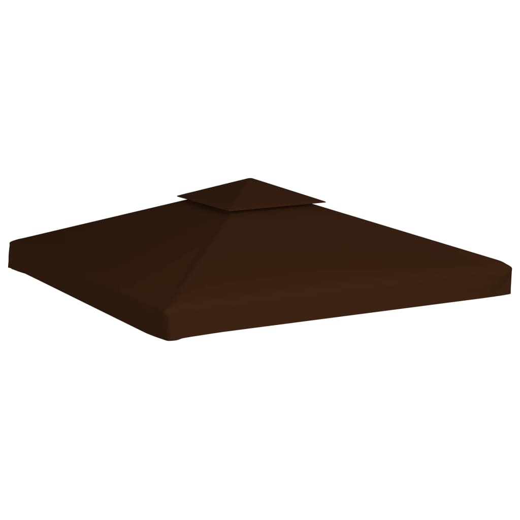 VidaXL Prieeldak 2 lagen 310 g/m² 3x3 m bruin