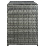 VidaXL Containerberging dubbel 148x77x111 cm poly rattan antraciet