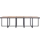 VidaXL 15-delige Tuinset met kussens poly rattan zwart
