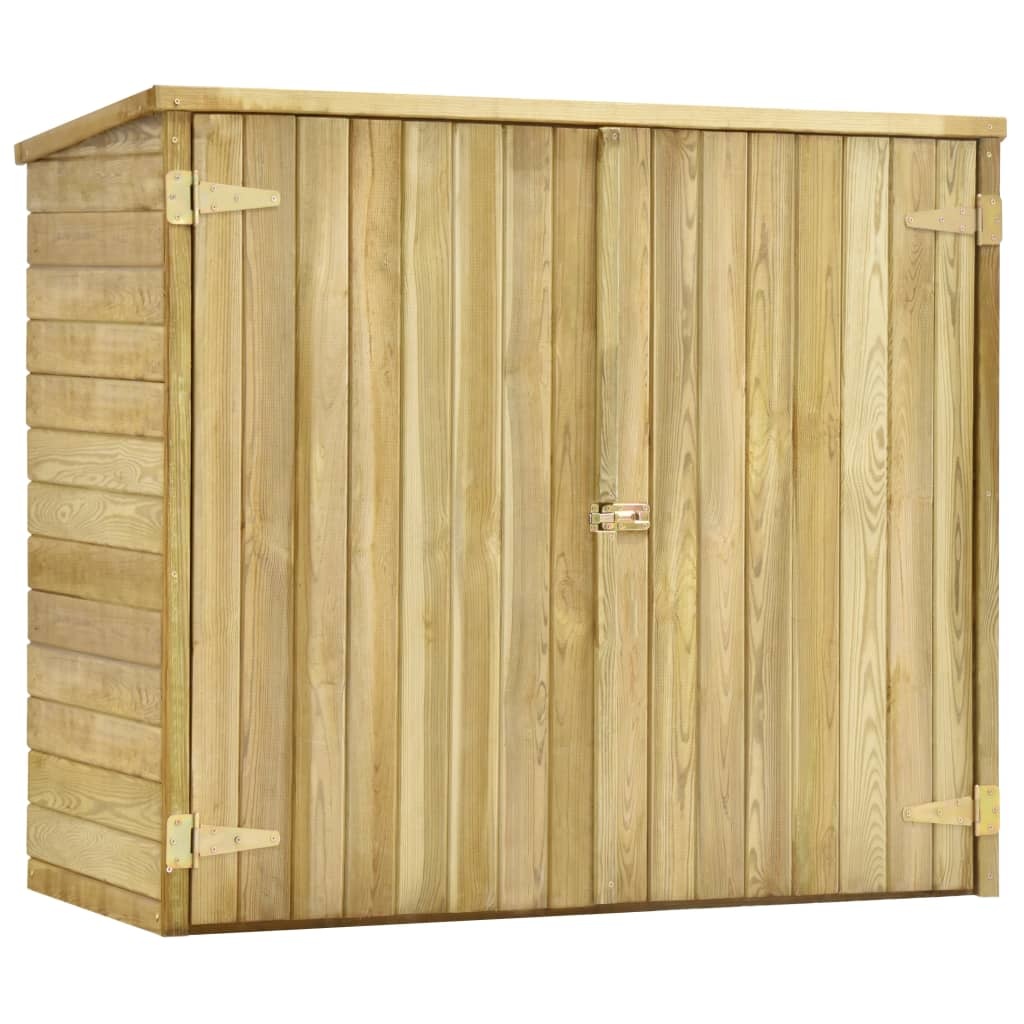 vidaXL Tuinschuur 135x60x123 cm geïmpregneerd grenenhout