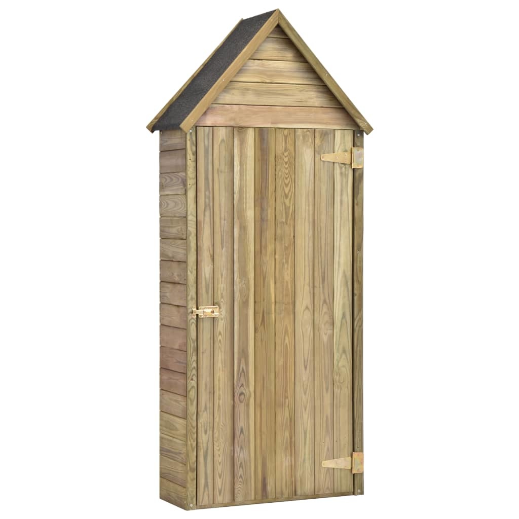 vidaXL Tuinschuur met deur 77x28x178 cm geïmpregneerd grenenhout