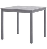 vidaXL Tuintafel 80x80x74 cm massief acaciahout grijs