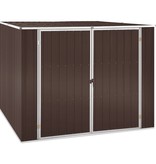 vidaXL Tuinschuur 195x198x159 cm gegalvaniseerd staal bruin