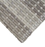 vidaXL Theetafel 50x50x47 cm poly rattan grijs