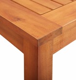 vidaXL Tuintafel 90x90x74 cm massief acaciahout