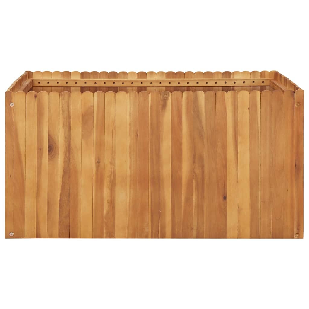 VidaXL Plantenbak verhoogd 100x100x50 cm massief acaciahout